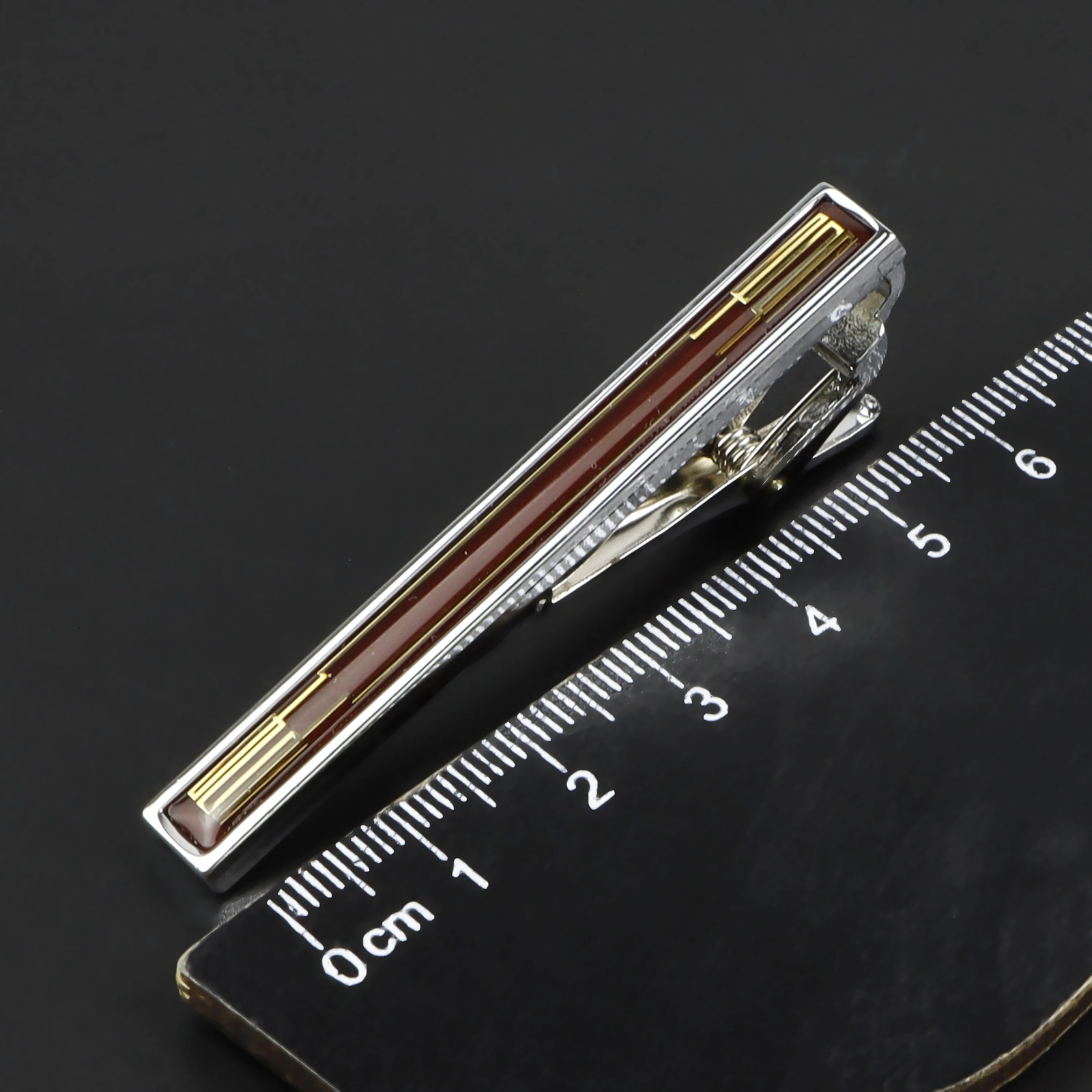 Trendy Silvery Enamel Painting Color Metal Tie Clips Novelty Business Banquet Accessories Jewelry Tie Clasp Gift 250430