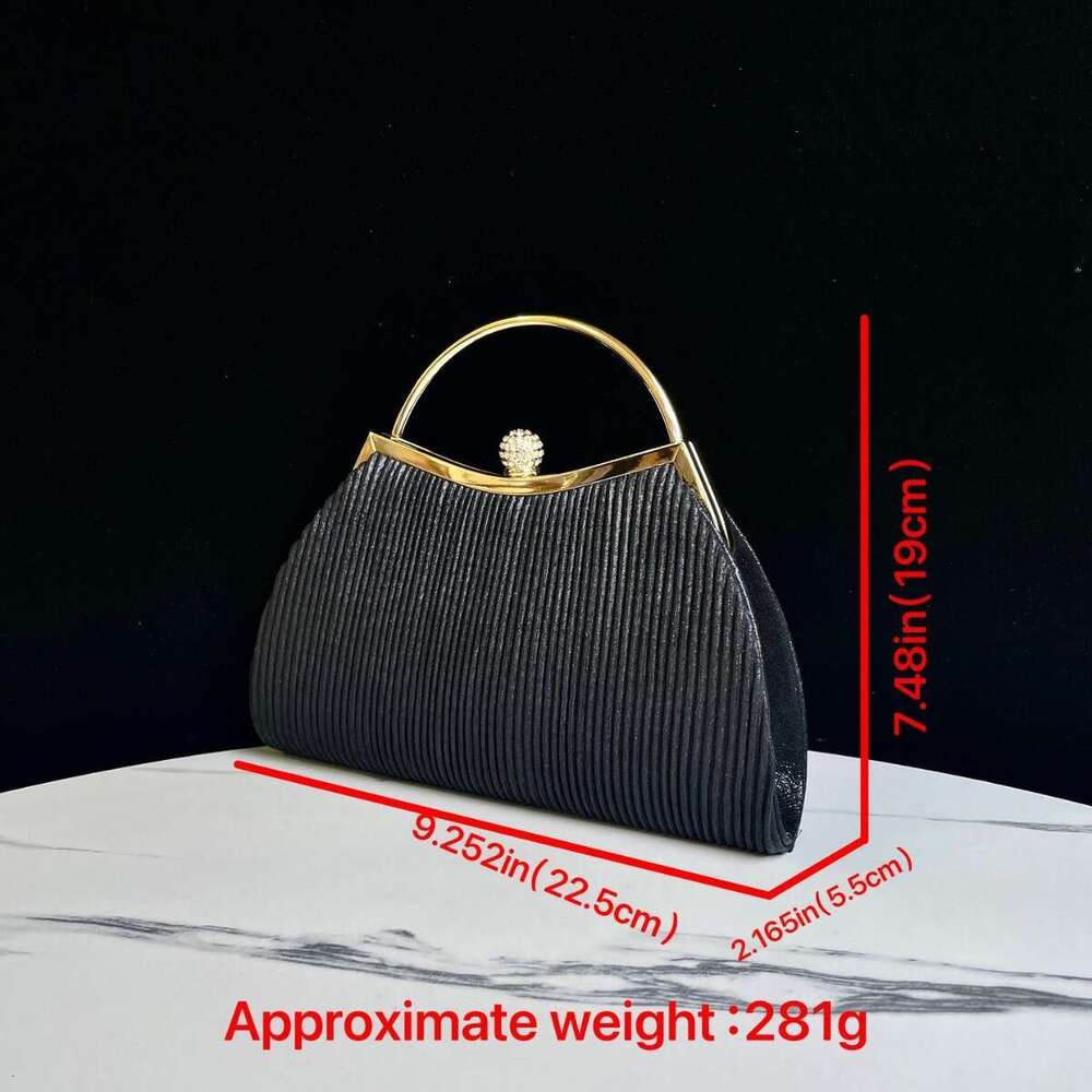 Dinner Bag Fashionable New Handmade Rhinestone Women S Dinner Small Dress Bag Hand Held One Shoulder Crossbody Banquet Bag KQ