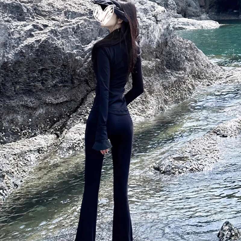 Black Slim Yoga Summer New Fiess Sports Jacket Tops