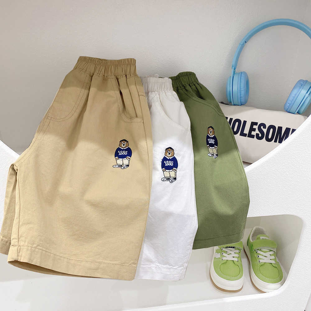 Boys Shorts for Summer Wear 2025 Summer Outfit Thin Design Big Childrens Casual Five Quarter Pants Childrens Pants Mens Fashion Y250430Y2OH