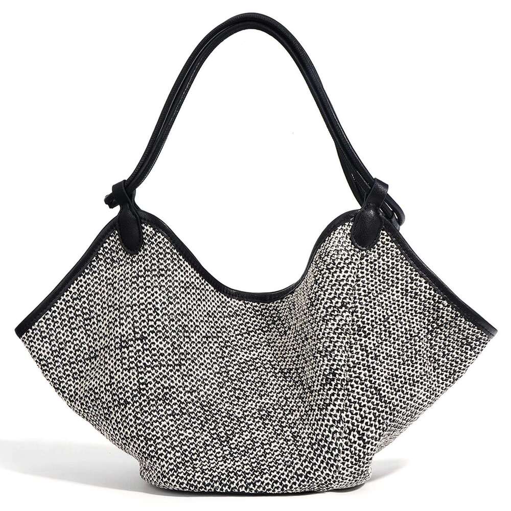 2025 New French Holiday Large-Capacity Tote Dumpling Lazy Style Shoulder Messenger Bag For Women