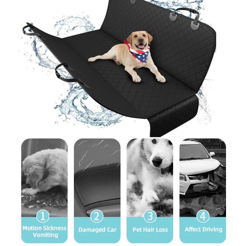 Dogs car seats waterproof pets travel dogs hammocks car rear seats protective pads dog safety pads 250427