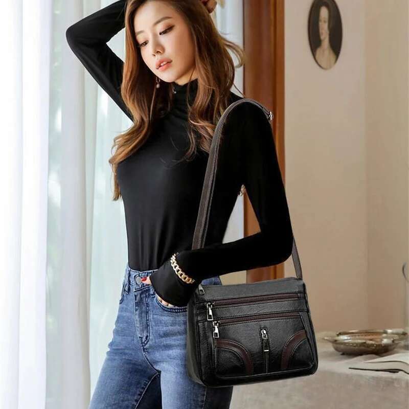 New Arrival Large Capacity Shoulder Bags for Women Fashion mama Crossbody Handbag PU Leather Phone Purse Messenger Bag