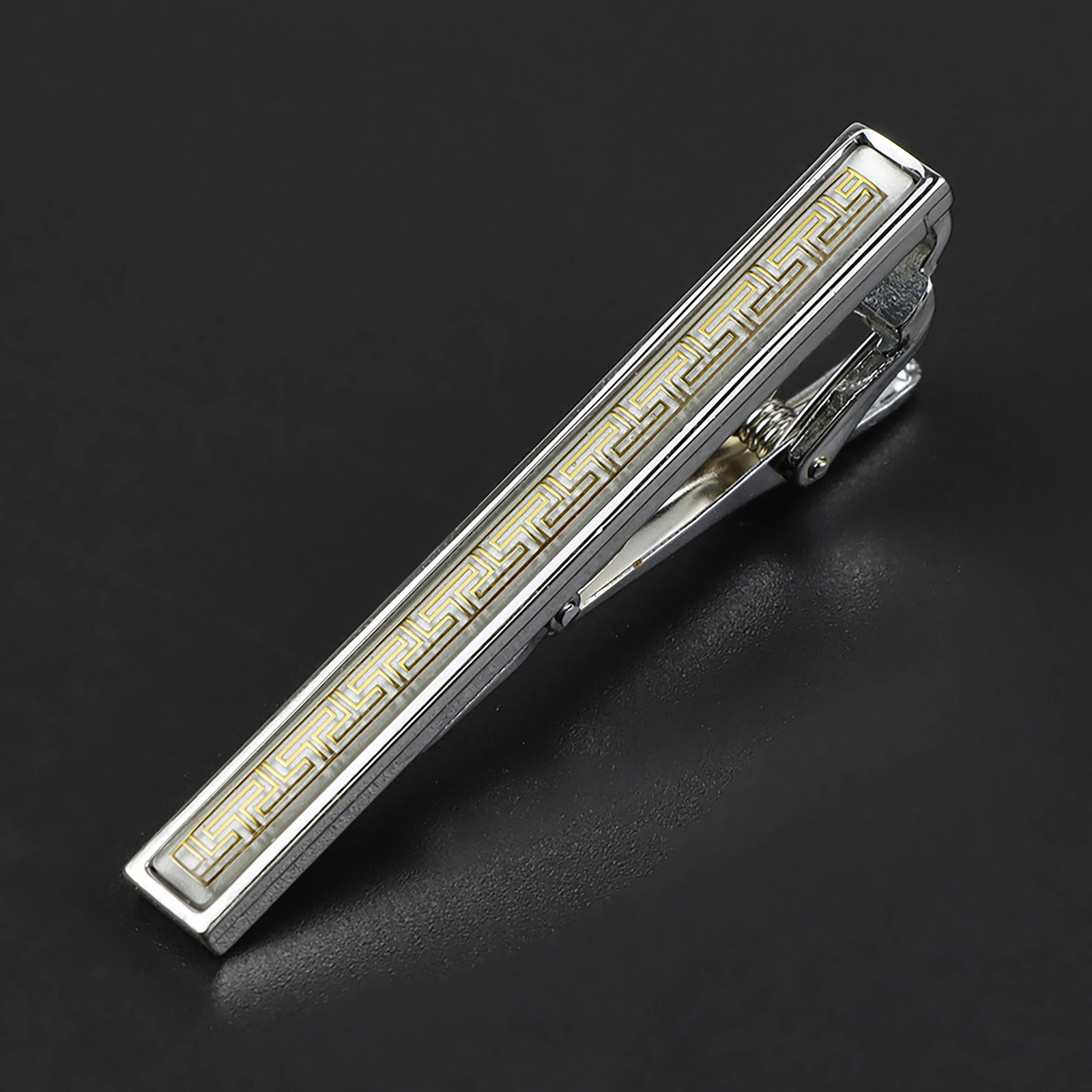 Trendy Silvery Enamel Painting Color Metal Tie Clips Novelty Business Banquet Accessories Jewelry Tie Clasp Gift 250430