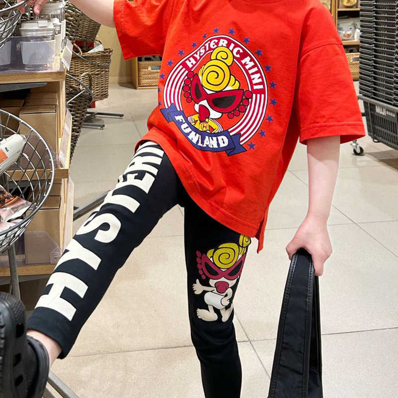 standing Dollcotton Versatile Leggings Childrens Slim Fit Pants 2025 Spring and Autumn New Products 2008 Y250430T0JI
