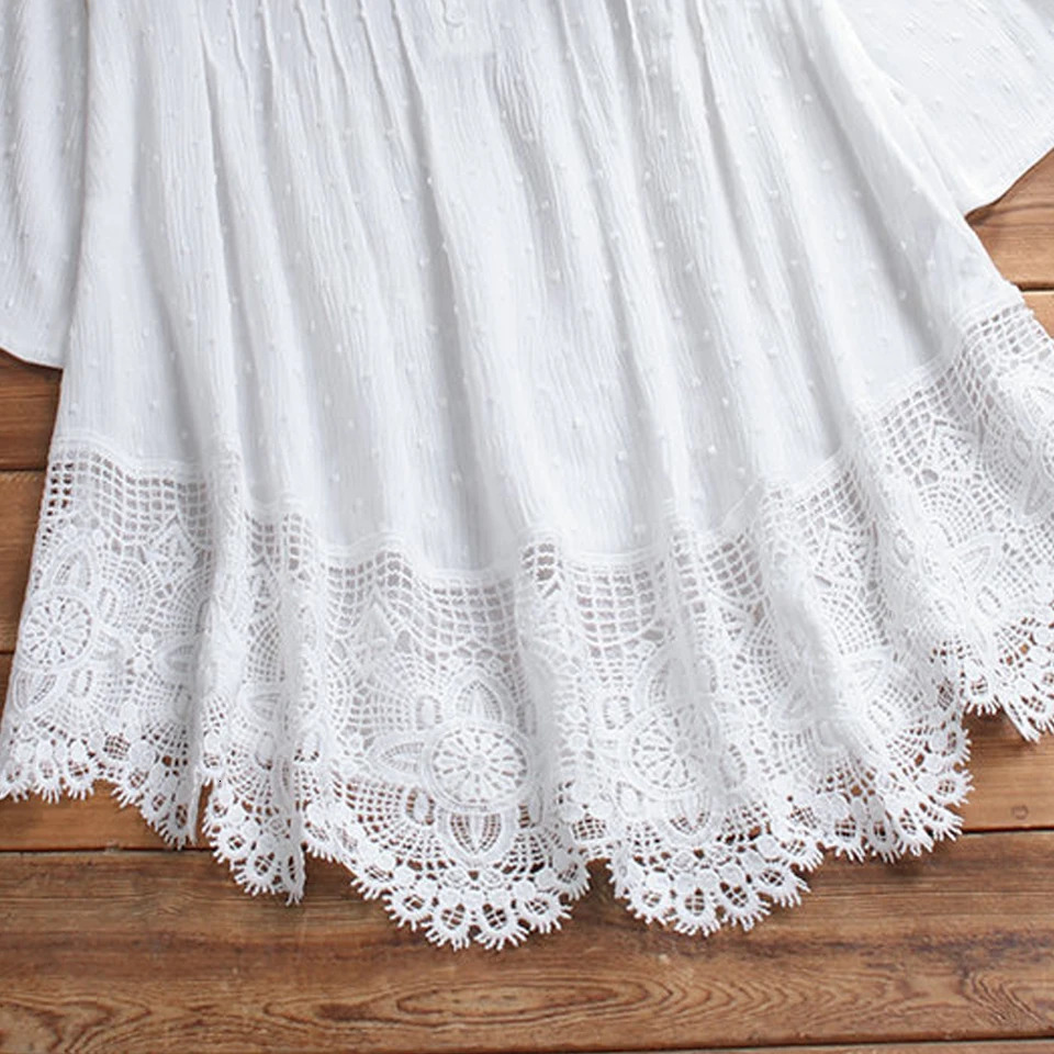 2024 Womens Tshirt Summer Plus Casual Vneck Top Ruffle Hollow Daily Streetwear Regular Shirt 250430Z