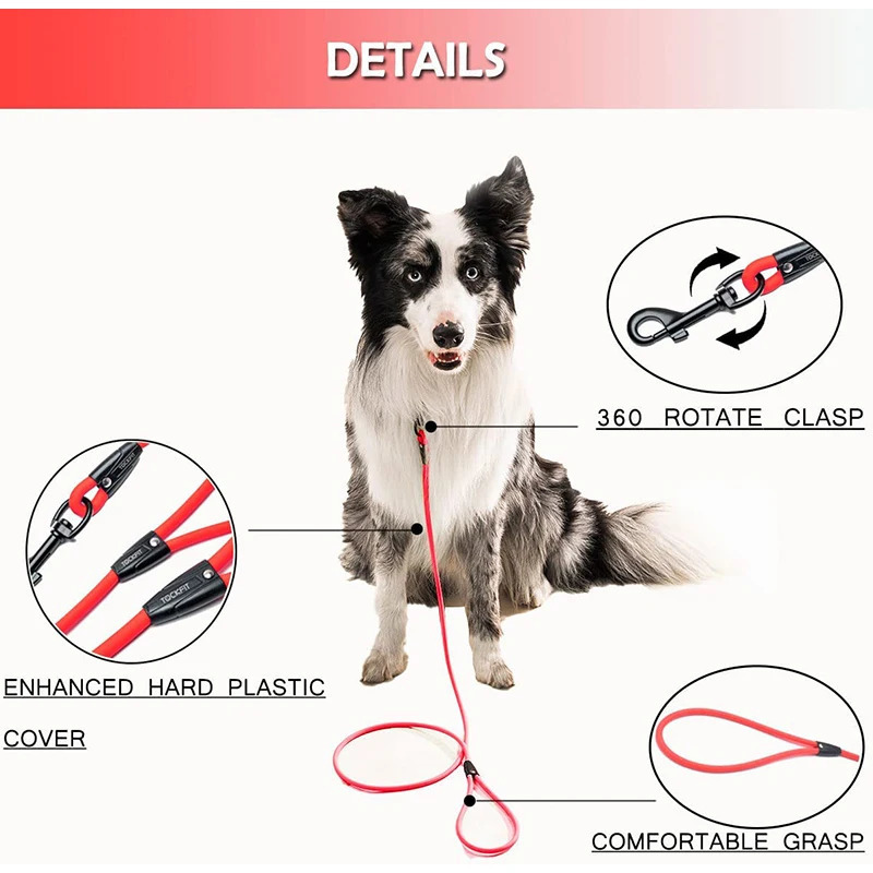 Dog leash long PVC strap durable training memory long lead 1.5M 6M 9M very suitable for training beach courtyard games 250427