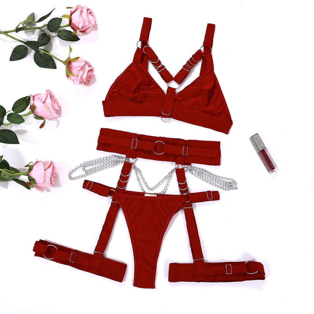 Sexy Underwear INS Sexy Bundle Waist Cap Leg Hoop Adjustment Fun Piece Underwear Set For Women