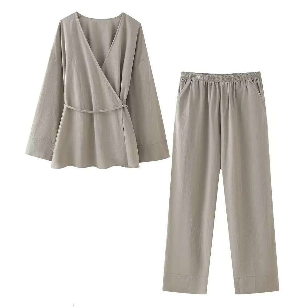 European American Women's Clothing At Home Travel Hot And Strappy Pamas Trousers Suit