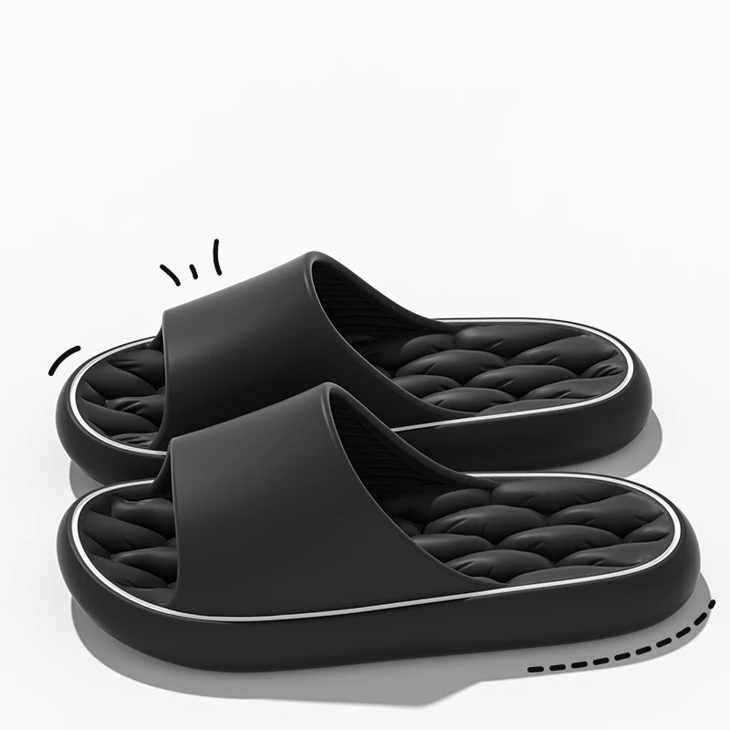 Super Light Soft Slippers Simple Fashion Slides EVA Elastic Shoes Colorful Sneakers In Door Bathroom Flip Flops 250428