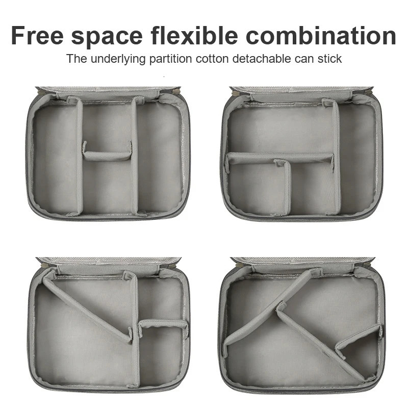 Travel Cable Bag Waterproof Digital USB Charger Storage Bag Portable Office Charging Line Manager Travel Cable Manager 250430