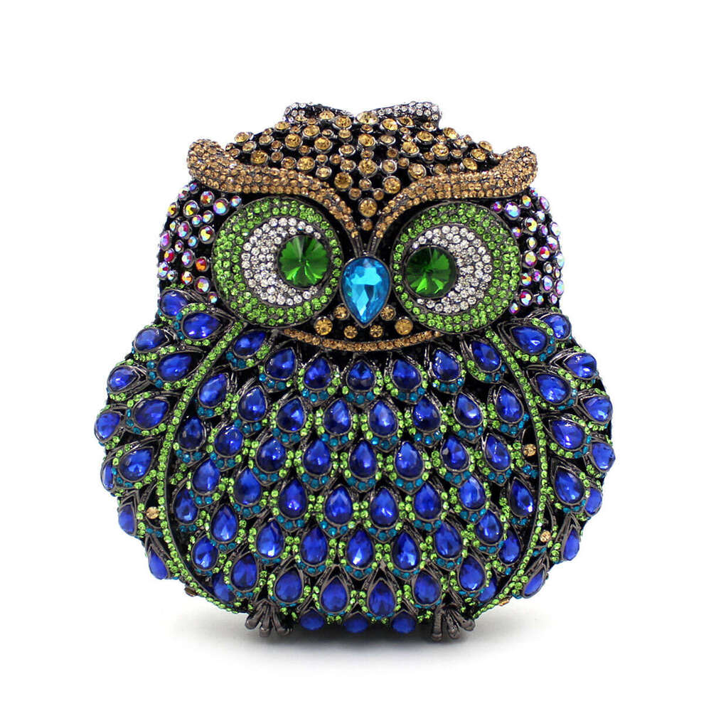 Dinner Bag BL Owl Water With Stranded Sky Metal Crystal Banquet And Diamond Set For Women S Handheld Bag KQ