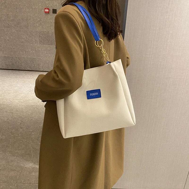 1PC Atmospheric Commuting Fashion Popular Handbag Summer Trend New Student Make-up Class Simple Casual Shoulder Tote Bag