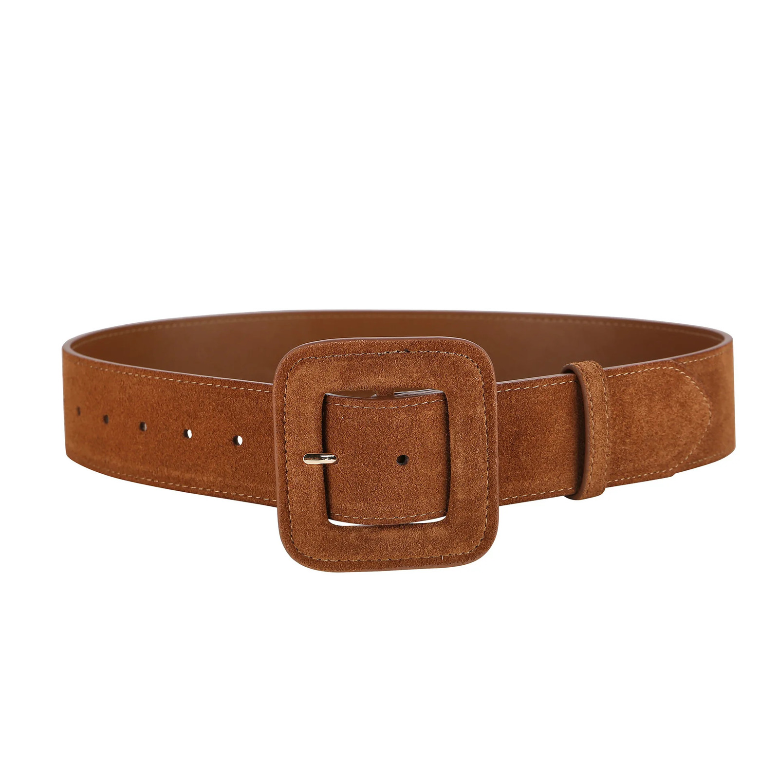 Suede Womens Belt Fashionable Autumn Winter Accessory Easy Match Windbreaker Belt for Dresses 250430