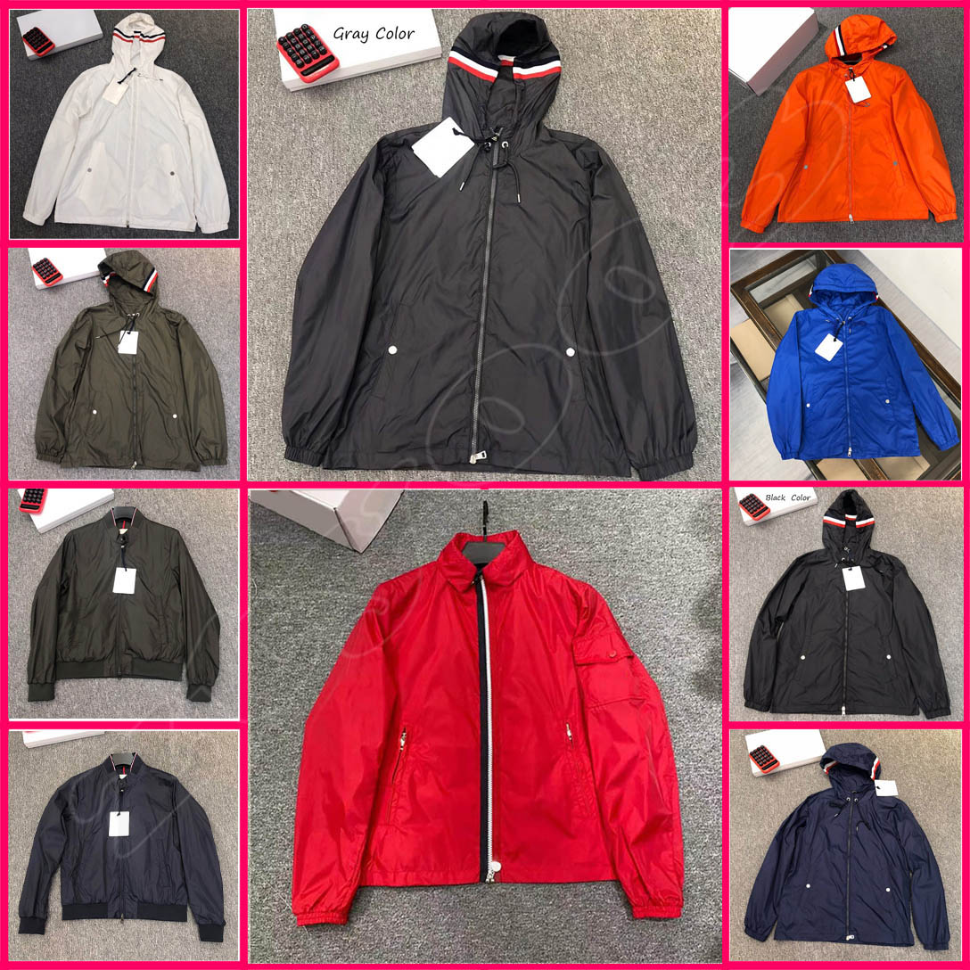 designer windbreaker mens windbreaker jacket comfortable fashion be popular swim shorts polyester loose varsity jacket Sun-protective clothing Asian size S-3XL