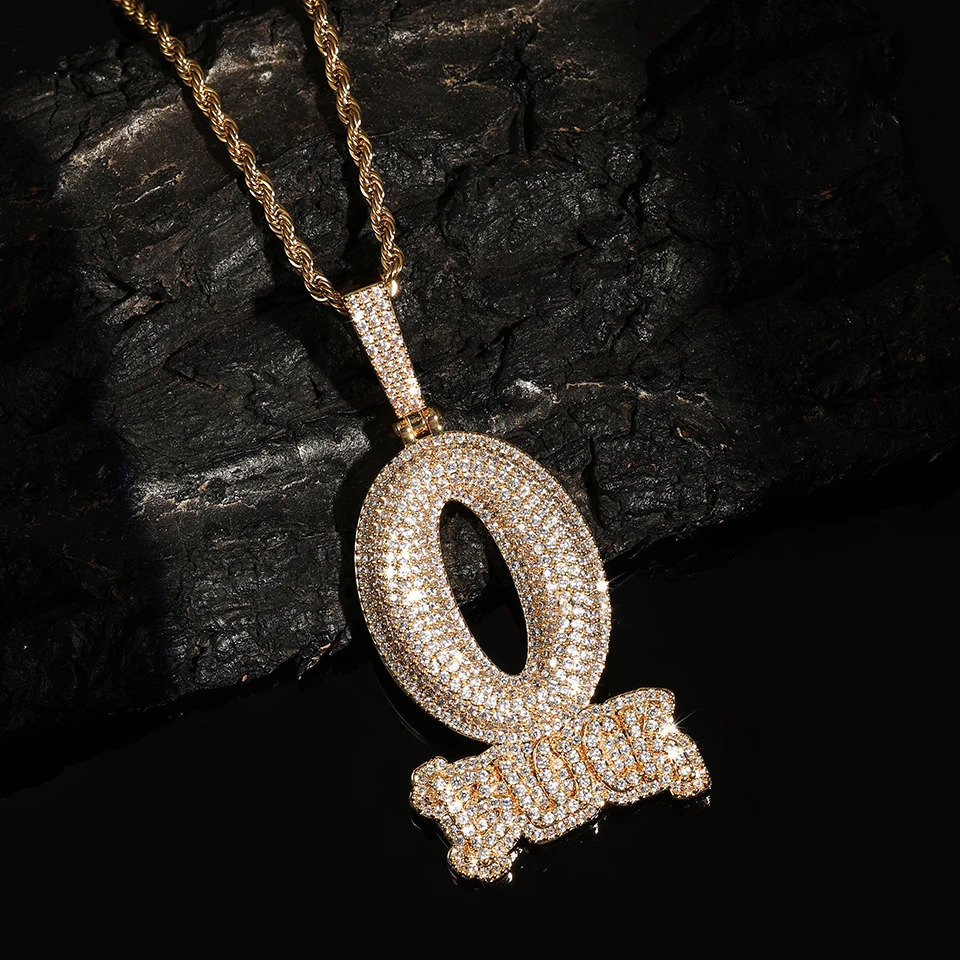 ZAKOL Hiphop Rock O Block Zirconia Pendant Necklaces For Women Men Unisex Metal Crystal Choker Clavicle Chain Jewelry Gifts 250428