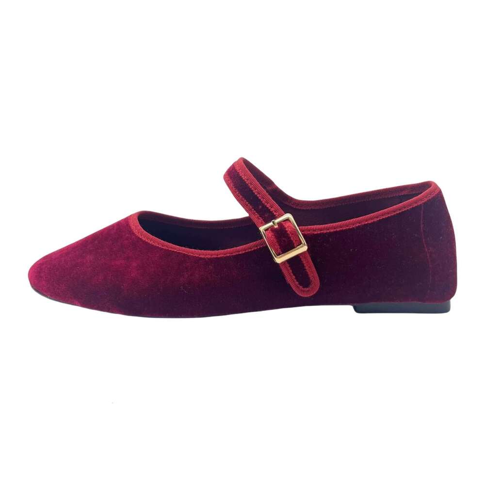 Fashion Comfortable Ballet Flats Vintage Mary Jane Women Silk Round Toe Casual Office Women's Shoes