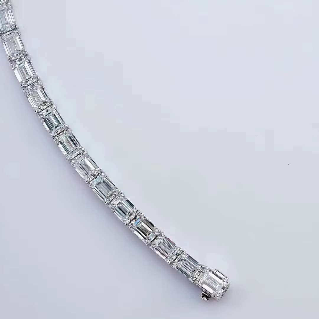 Lab Grown Diamond Bracelet Hpht Diamond Jewelry for Woman Synthetic Diamonds 18K Gold Tennis Bracelet