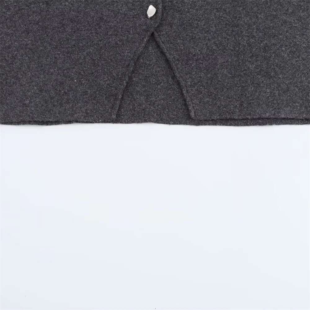 BMURHMZA Women's Simple Single breasted Solid Color Sweater Cardigan Winter New Long Sleeve Round Neck Flat Needle Coat