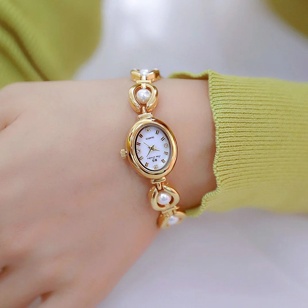 UTHAI Womens Watch Japanese Style Light Simple Pearl Bracelet Jewelry Waterproof Womens Fashion Watch Gift 250425