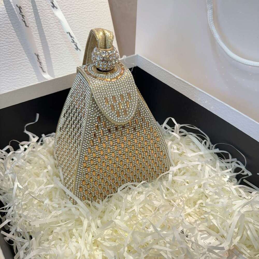 Dinner Bag New Water Handbag With Diamond Inlaid Wedding Birthday Dress Bag Evening Banquet Bag KQ