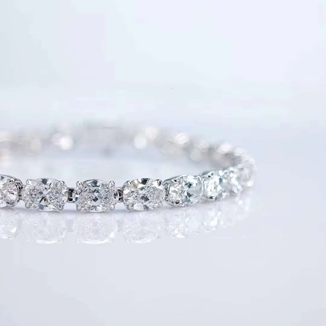 Fine Jewelry Hpht Lab Grown Diamond Tennis Bracelet IGI Certified Diamond 18k Gold Bracelet for Woman