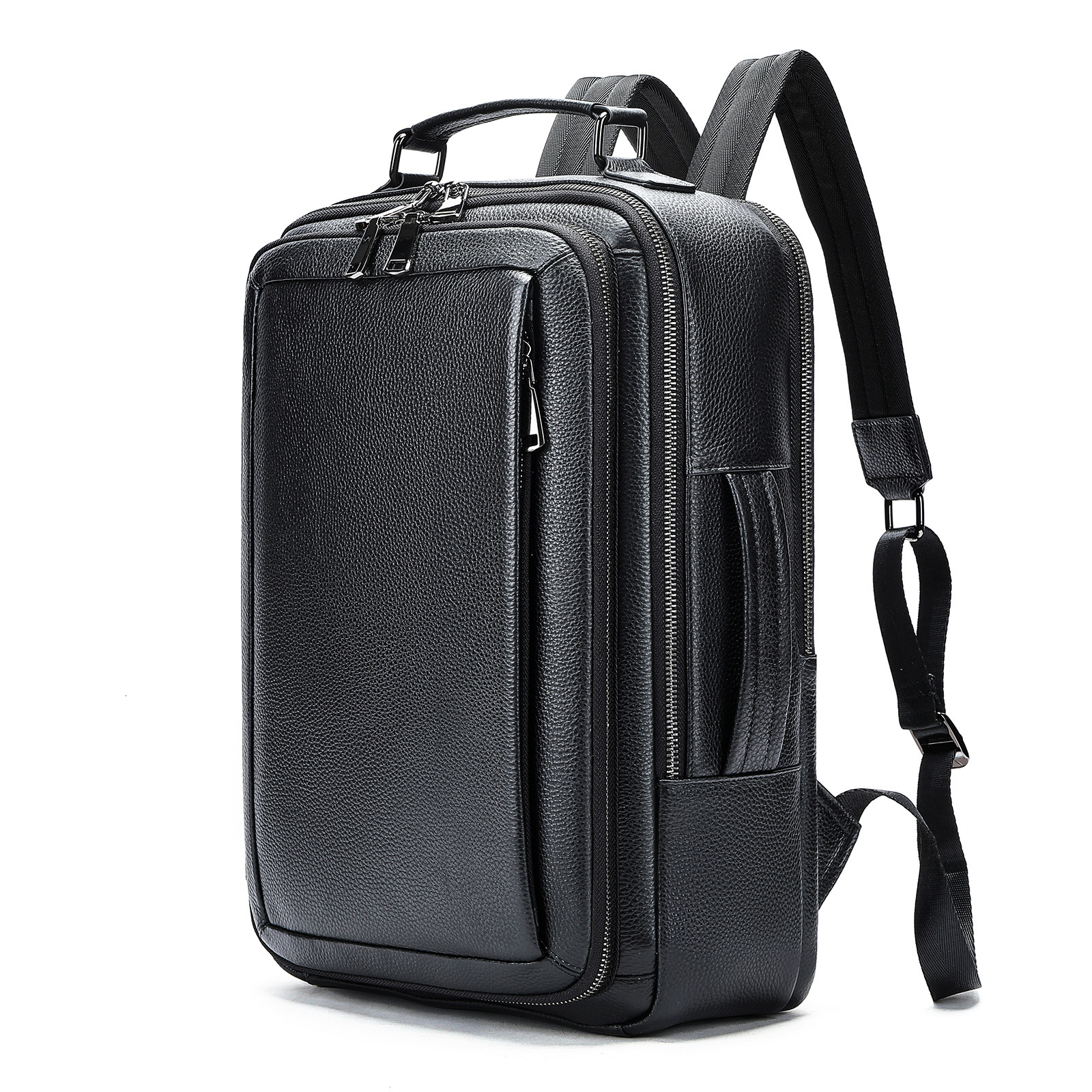 Malunte genuine leather cowhide backpack, men's bag, high-end business computer backpack collection, men