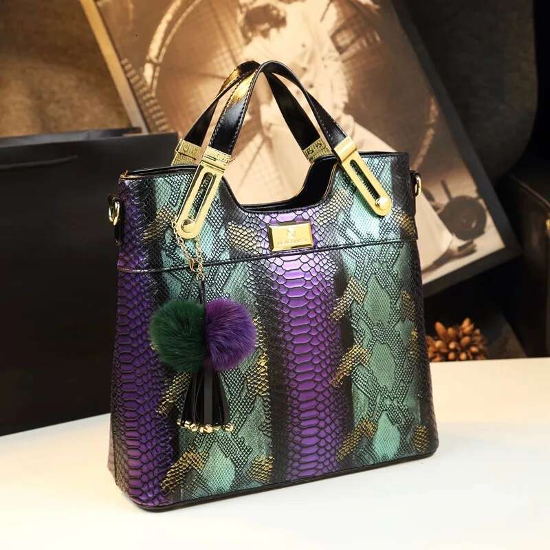 Spring new patent leather metal rhinestone button handbag banquet dress large-capacity one-shoulder cross-body women's bag
