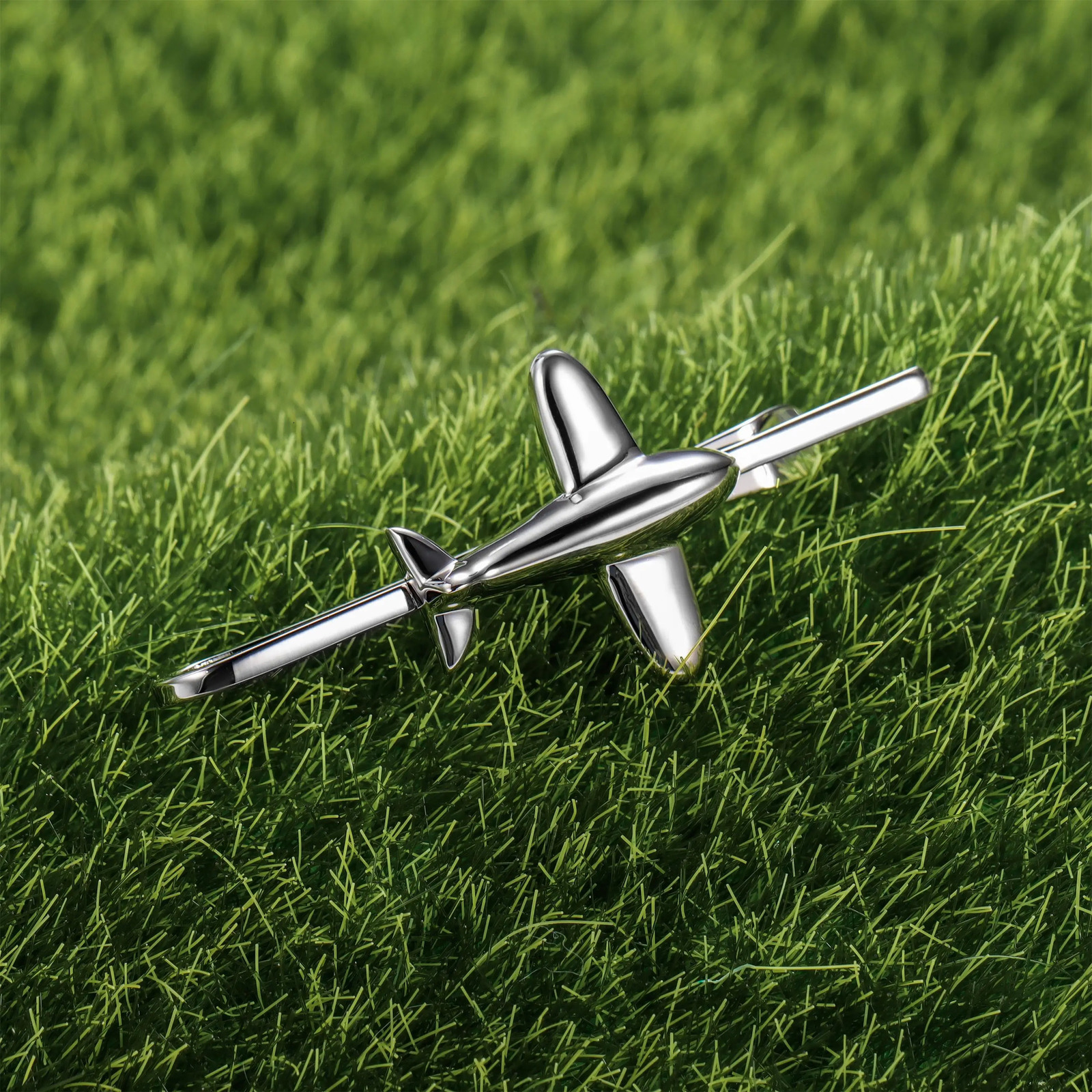 HAWSON fashion airplane tie clip for men mens imitation rhodium-plated funny tie clip tie rod mens wedding gift 250430