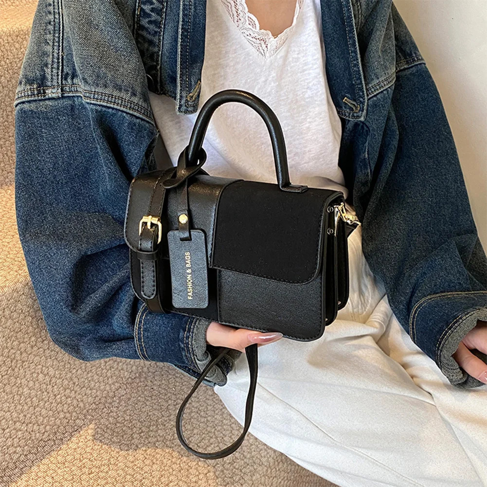 Womens shoulder bag with adjustable shoulder straps cross body bag PU leather fashionable top handle mini backpack work travel bag 250425