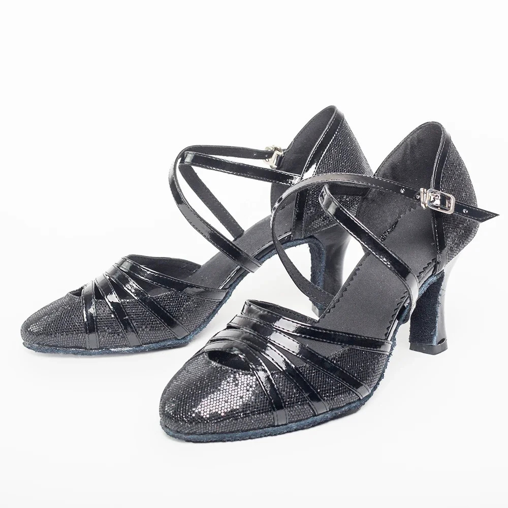 CLYFAN ballroom dance shoes womens sparkling modern dance shoes salsa ballroom tango Latin shoes 250425