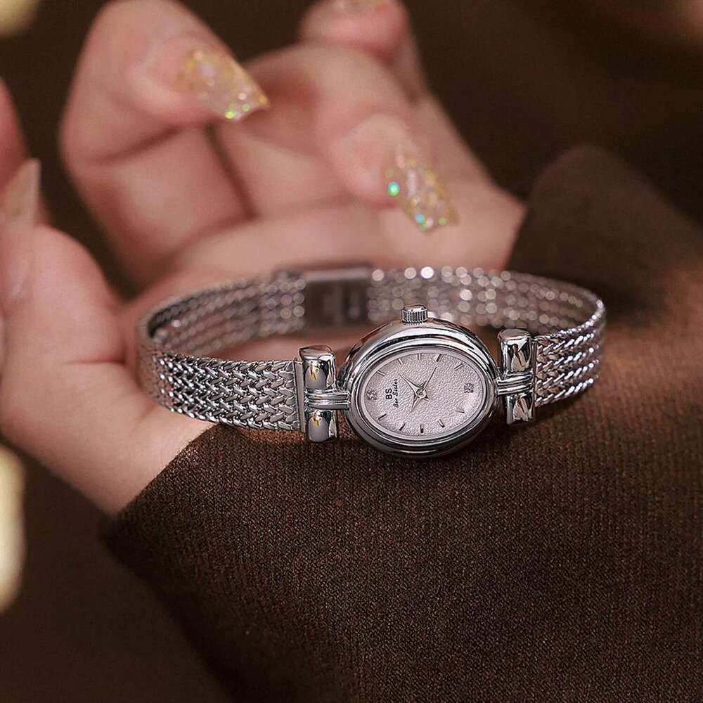 Women's Watches Brand Oval Quartz Watch Gifts For Women Vintage Elegant Waterproof Golden Wheat Bracelet Wristwatch