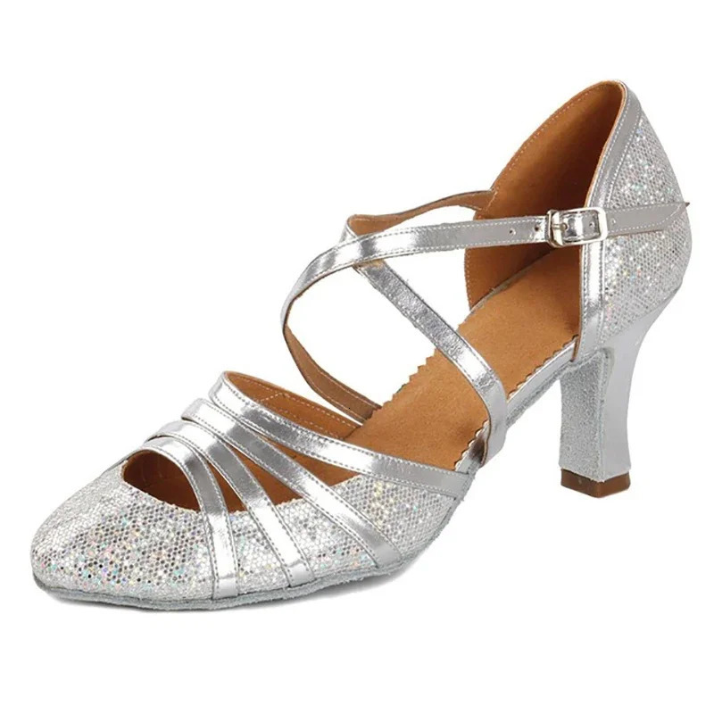 CLYFAN ballroom dance shoes womens sparkling modern dance shoes salsa ballroom tango Latin shoes 250425