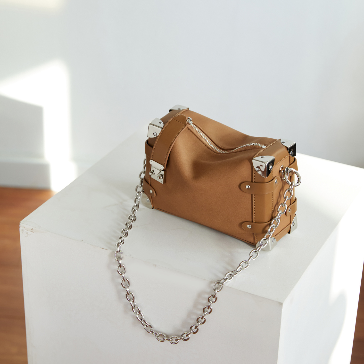 designer bag Handbag Square Soft Box Genuine Leather Pillow Single Shoulder Crossbody Women's Bag