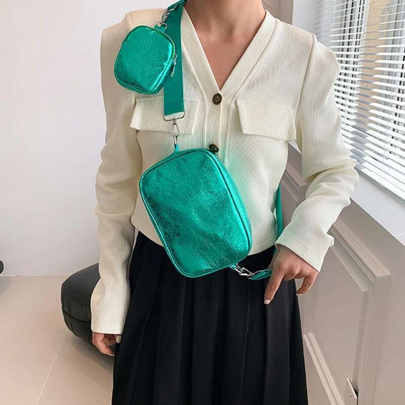 Summer New Bright And Fashionable Charm Personalized Crossbody Hanging Bag Fashion Texture Women's Shoulder Portable Small