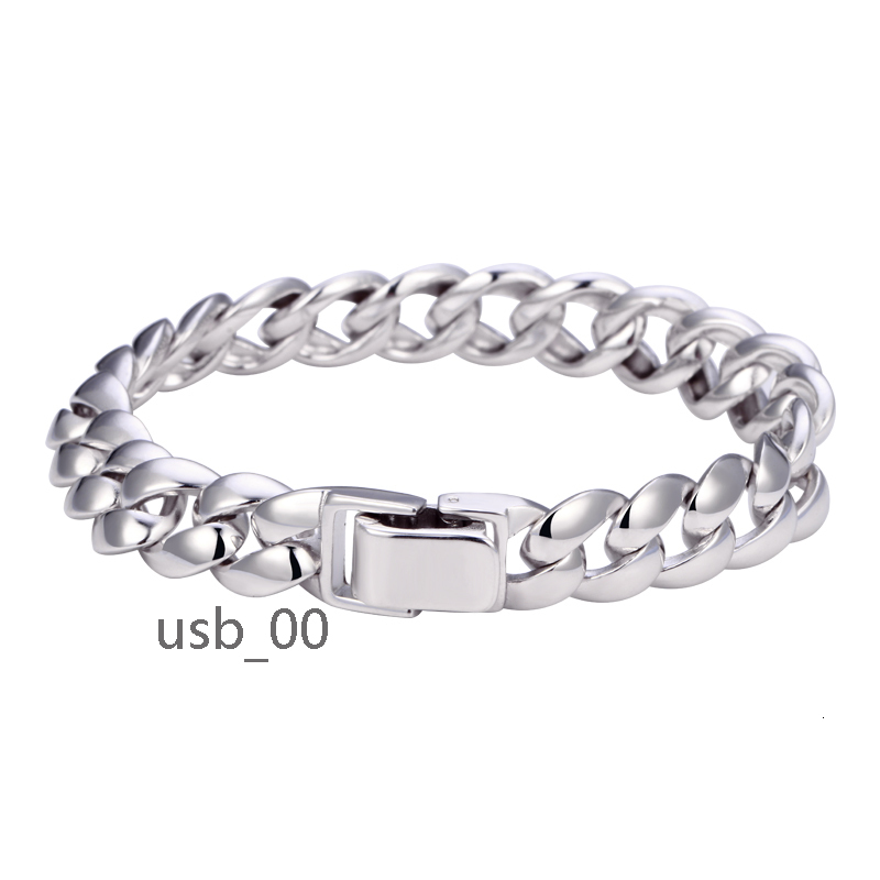 Wholesale Hip Hop Jewelry Tarnish Free 10mm 925 Sterling Silver Miami Cuban Link Bracelet Men Women Chains