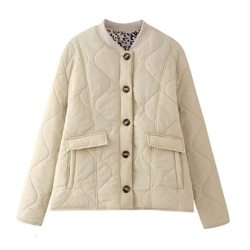 Women's Spring Winter Quilted Jackets Long Sleeve Button Down Puffer Jacket Outerwear Coats with Pockets