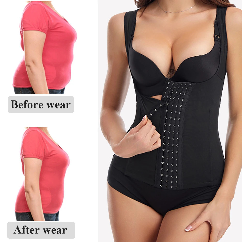 A shaping abdominal control top suitable for women high compression vest in size 250430