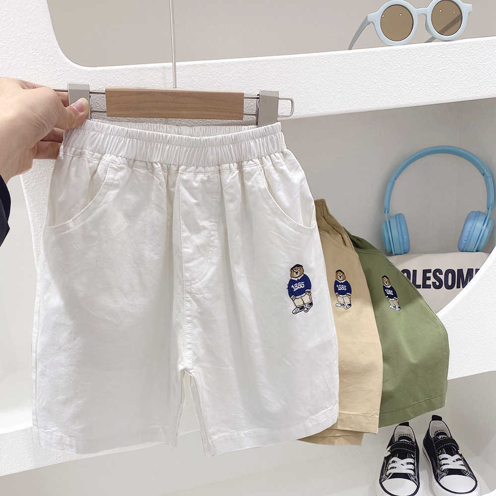 Boys Shorts for Summer Wear 2025 Summer Outfit Thin Design Big Childrens Casual Five Quarter Pants Childrens Pants Mens Fashion Y250430Y2OH