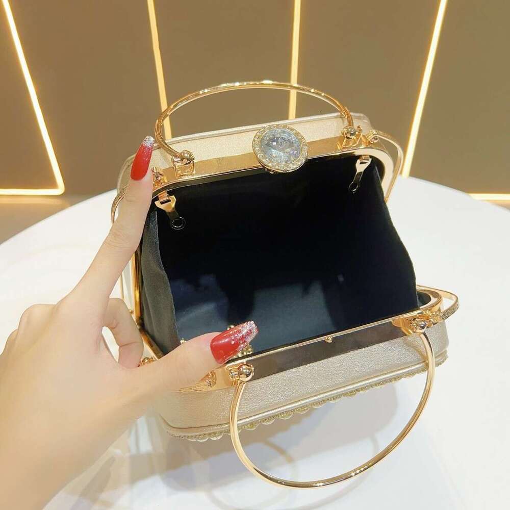 Dinner Bag New Socialite Rhinestone For Women S Evening Dress With Diamond Inlaid Cheongsam Bag Crossbody Handheld Banquet Bag KQ