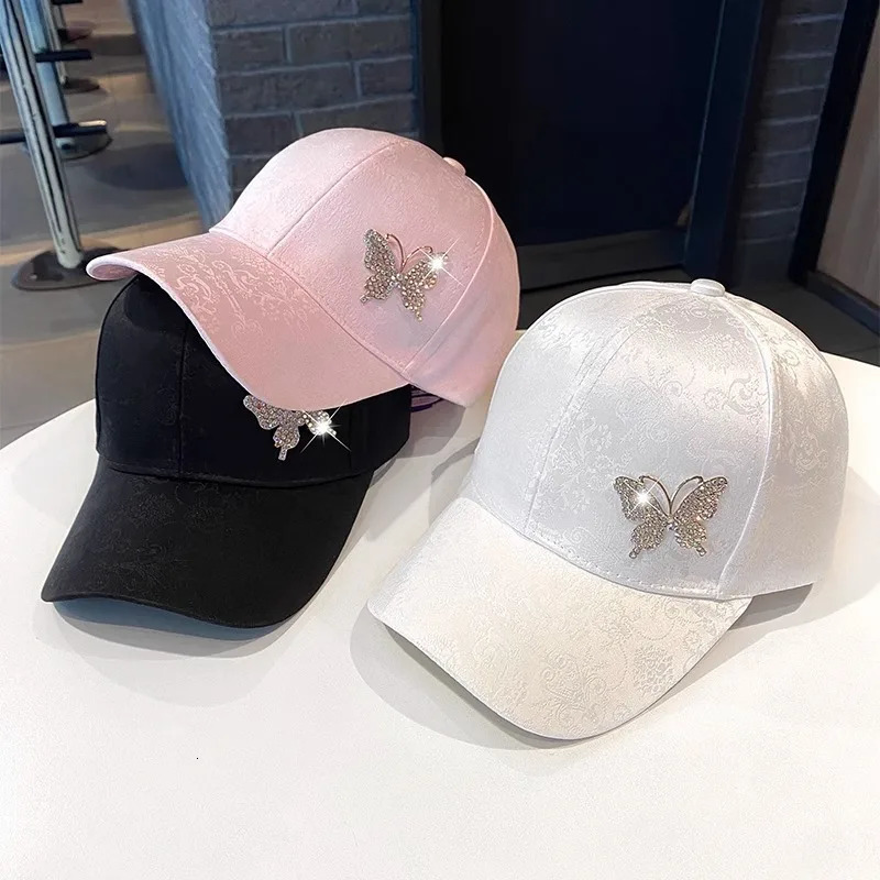 Diamond Butterfly Baseball Hat Womens Spring/Summer Paradigm Sun Hat Lace Pattern Baseball Hat 250430