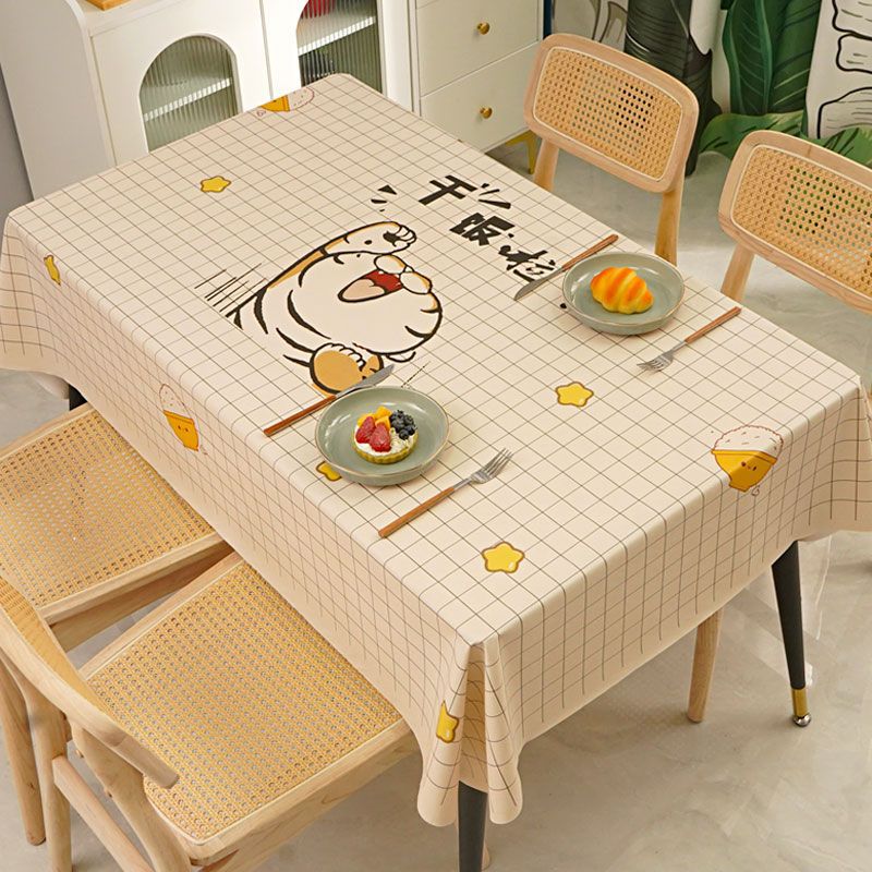 D230 high-grade light luxury tablecloth waterproof, oil-proof, scalding-proof, wash-free simple tablecloth new coffee table mat