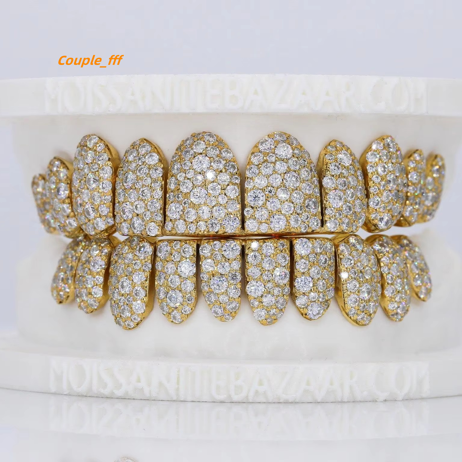 modern Moissanite Grillz Iced Out Custom Teeth Set for Men and Women Hip Hop Diamond Tooth Caps Top Bottom Gold Silver Options