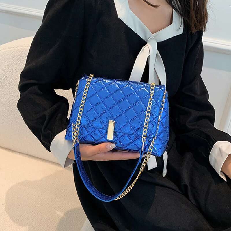 Women's High Quality , Laser Design Shoulder ,Fashion Embroidered Thread PU Leather Crossbody Messenger Bag
