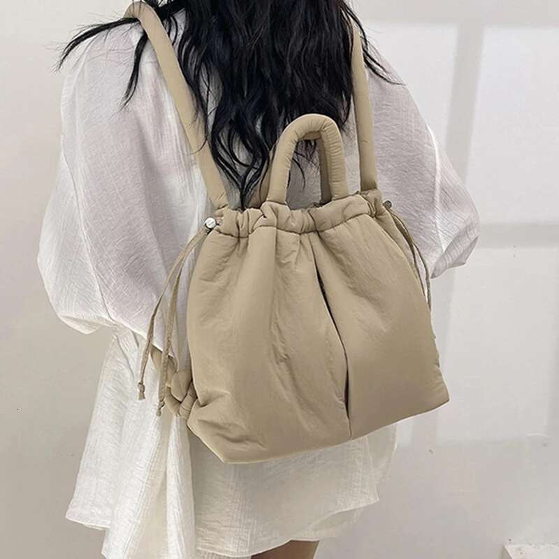 New Korean Fashion Fabric Shoulder Soft Dacron Crossbody Bag Mini Tote For Women Underarm Bags Handbags And Purses Bag