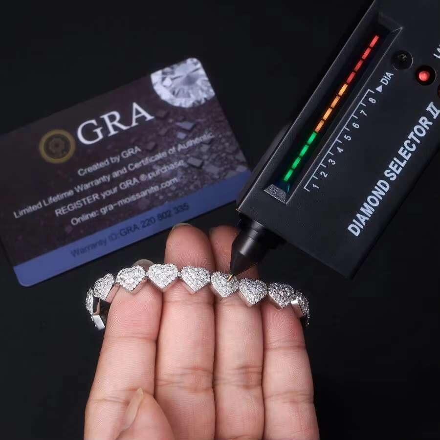 S925 11.73g Moissanite Tennis Bracelet Perfect Gift for Birthdays Suitable for Friends and Family Men and Women