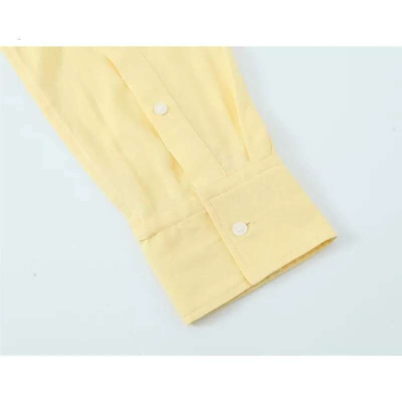 Women Oversize Shirt With Belt Spring Casual Linen Blend Long Sleeve Simple Female Women's Button Shirts & Blouse