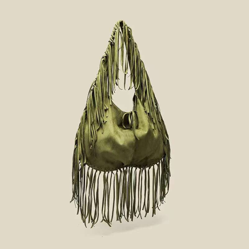 Ladies' Shoulder Large Capacity Tassel Retro Dumpling Minimalist Crossbody Bag 2025 New High-Quality Fashionable