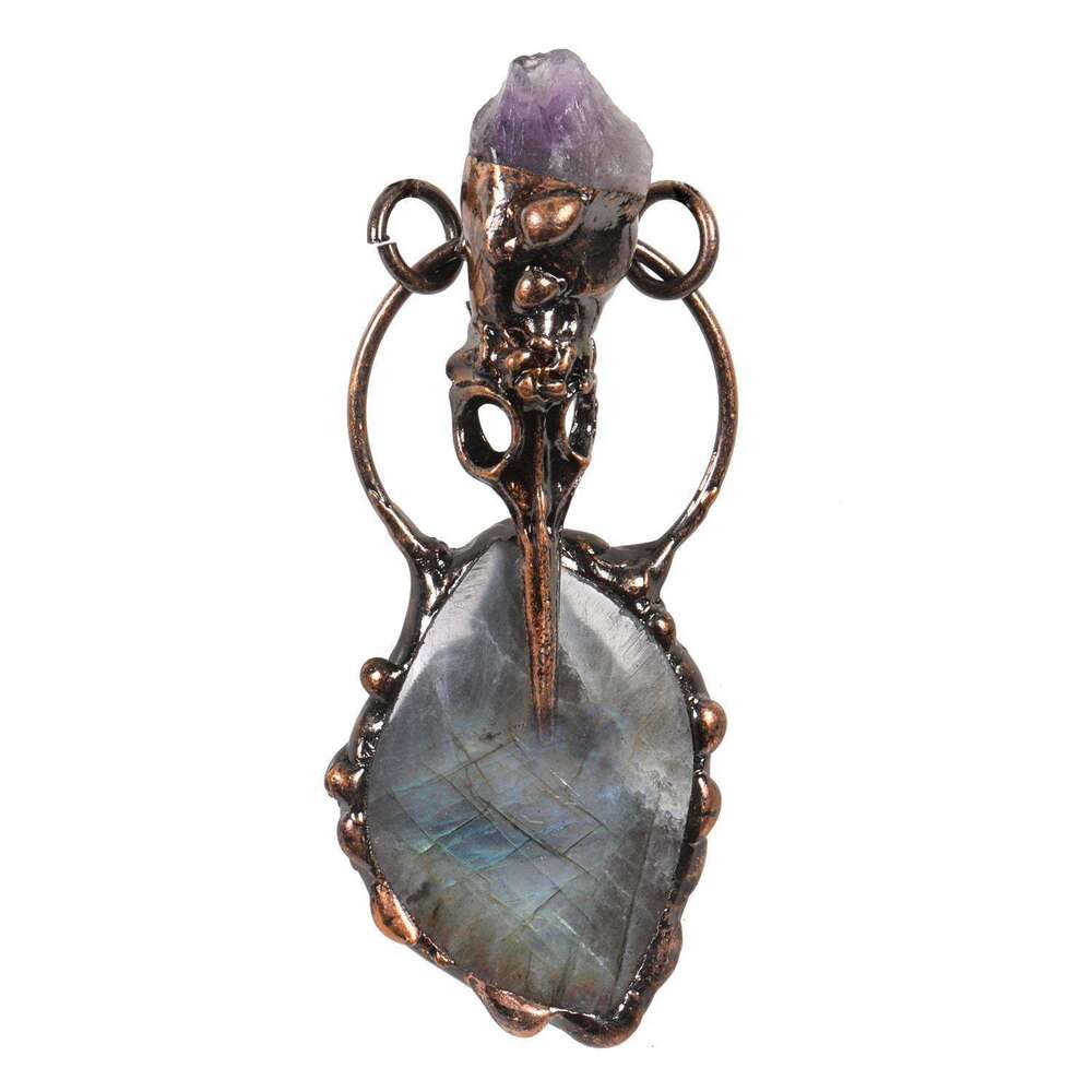 Light Trendy Jewelry, Natural Water Crystal, Bud, Rough Stone, Mineral Pendant, Jewelry DIY Necklace