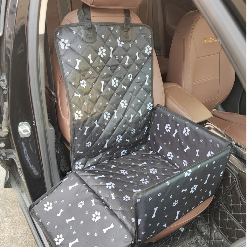 CAWAYI KENNEL Pet Dog Car Seat Cover Carrying Cat and Dog Bag Car Travel Folding Hanger Waterproof Dog Basket Pet Car 250427